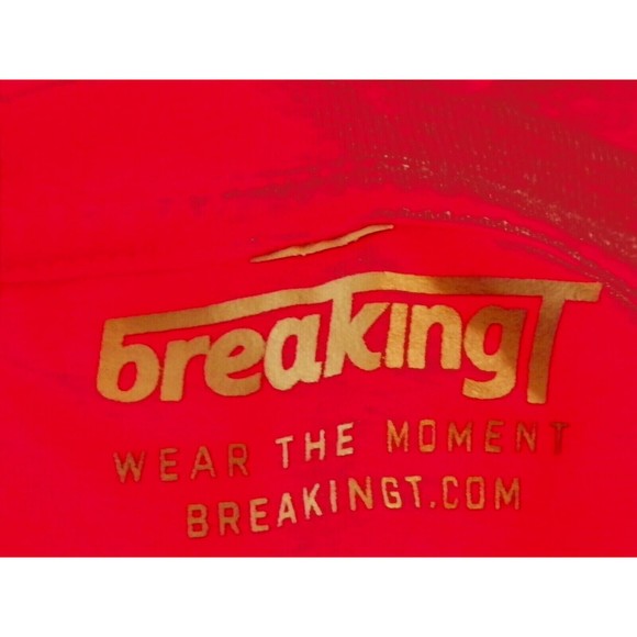 Breaking Wear‎ The Moment Red Little Big Man Baseball Shirt Size M - Picture 4 of 4